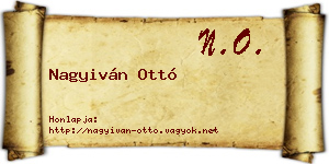 Nagyiván Ottó névjegykártya