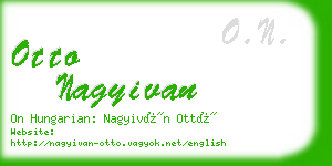 otto nagyivan business card